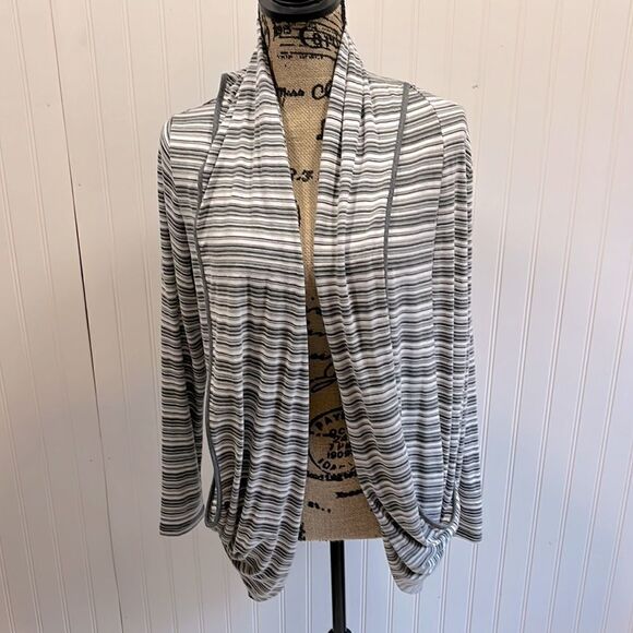 41 Hawthorne striped open front cardigan - Picture 1 of 5